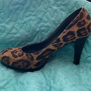 Lane Bryant cheetah print heels